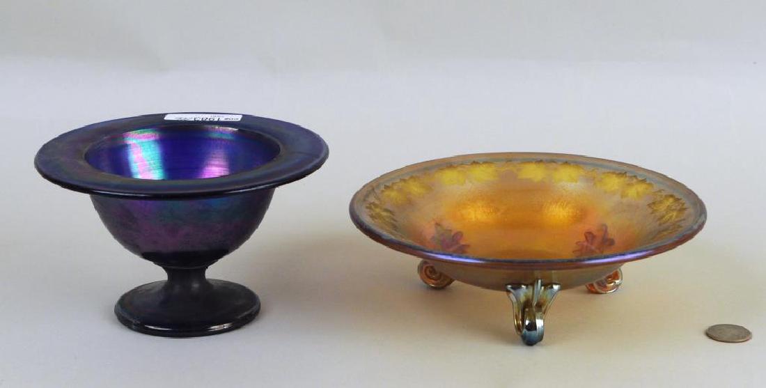 Tiffany Footed Favrile Glass Bowl (1 of 8)