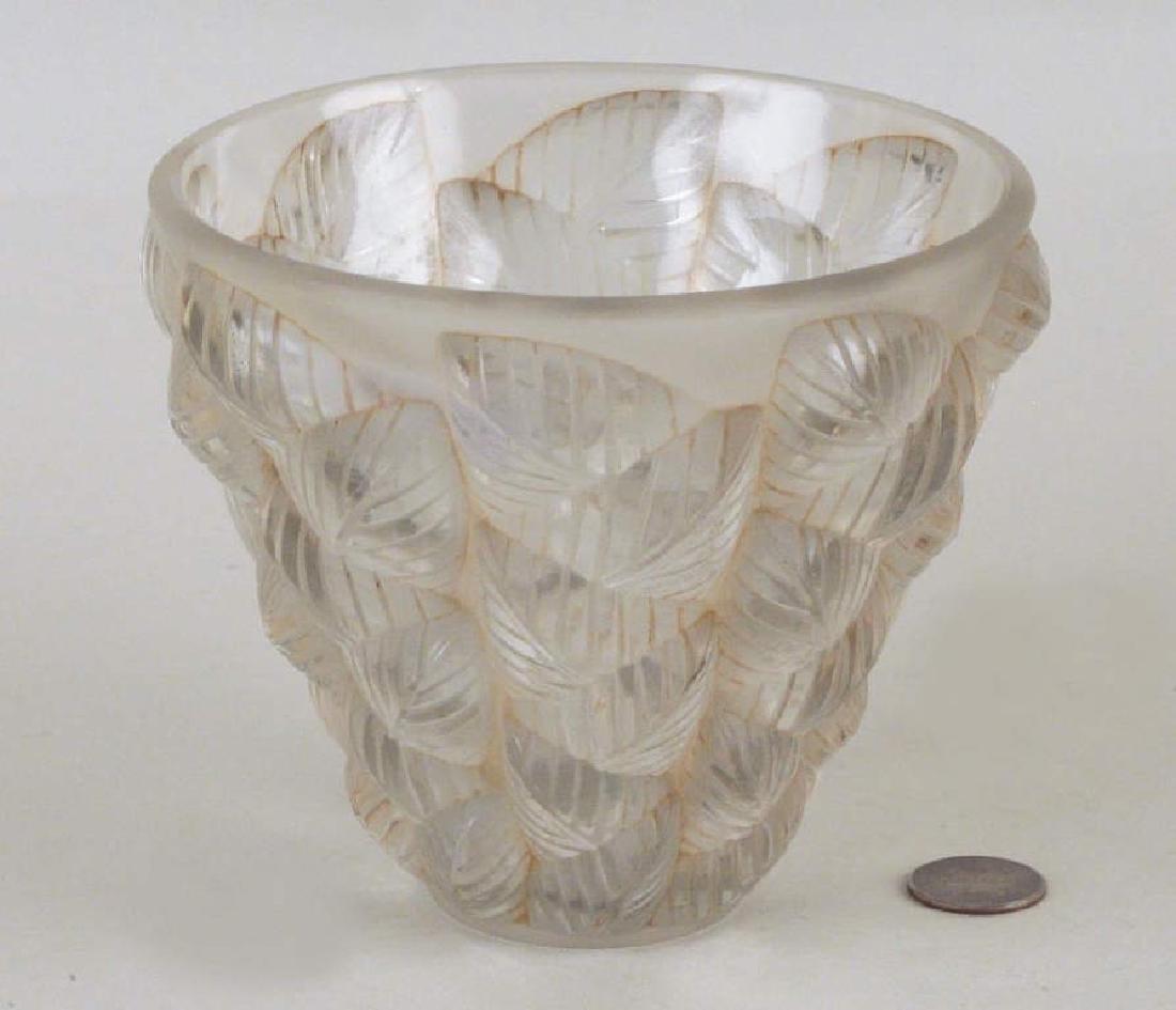 Rene Lalique Moissac Molded Glass Vase (1 of 6)