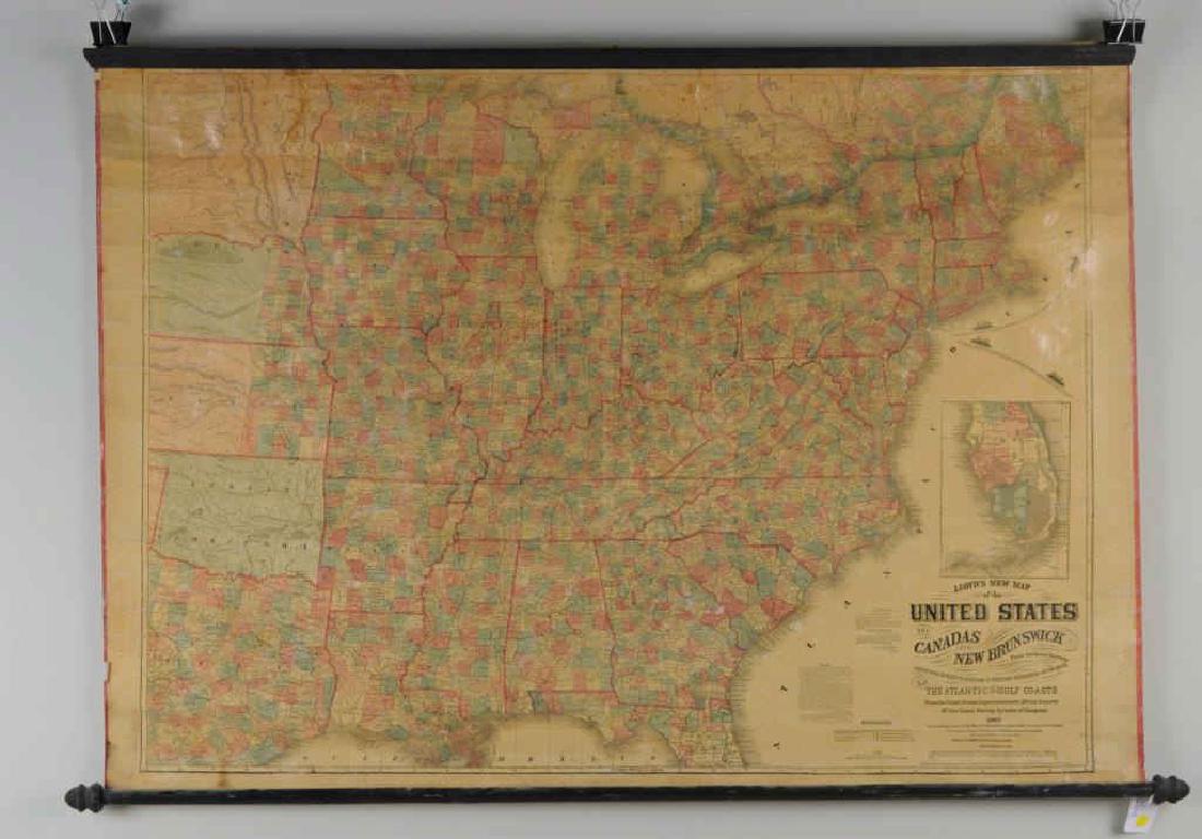 J.T. Lloyd Wall Map of U.S. & Canada (1 of 9)