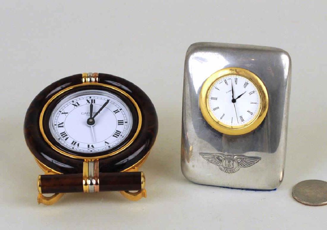 Two Small Desk Clocks, Cartier & Bentley (1 of 6)