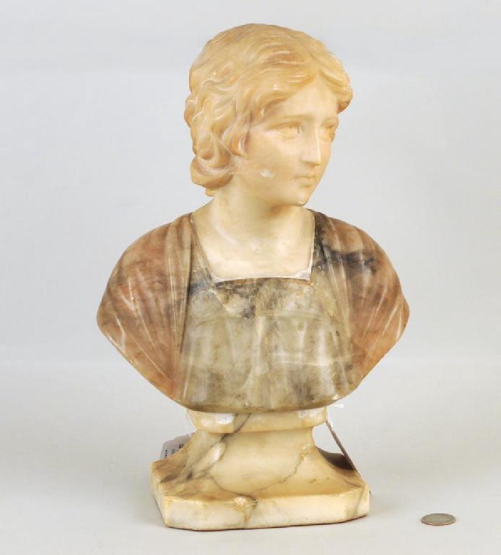 Alabaster Bust Of Young Lady (1 of 8)