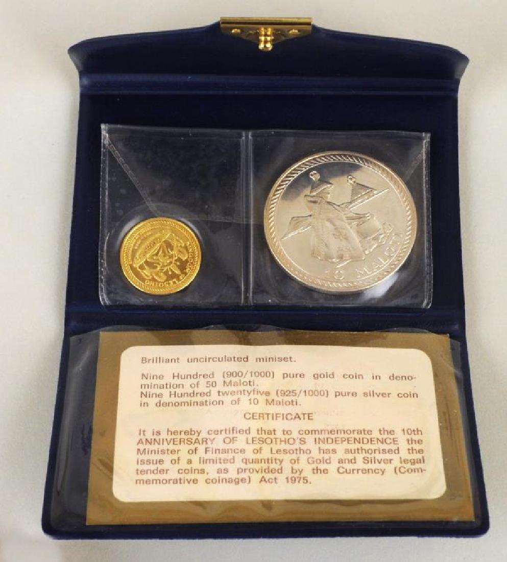 Kingdom of Lesotho 1976 Gold & Silver Two Coin Set (1 of 5)