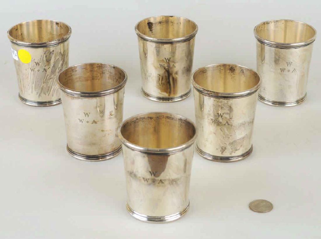 Set Six Sterling Mint Julep Cups (1 of 5)