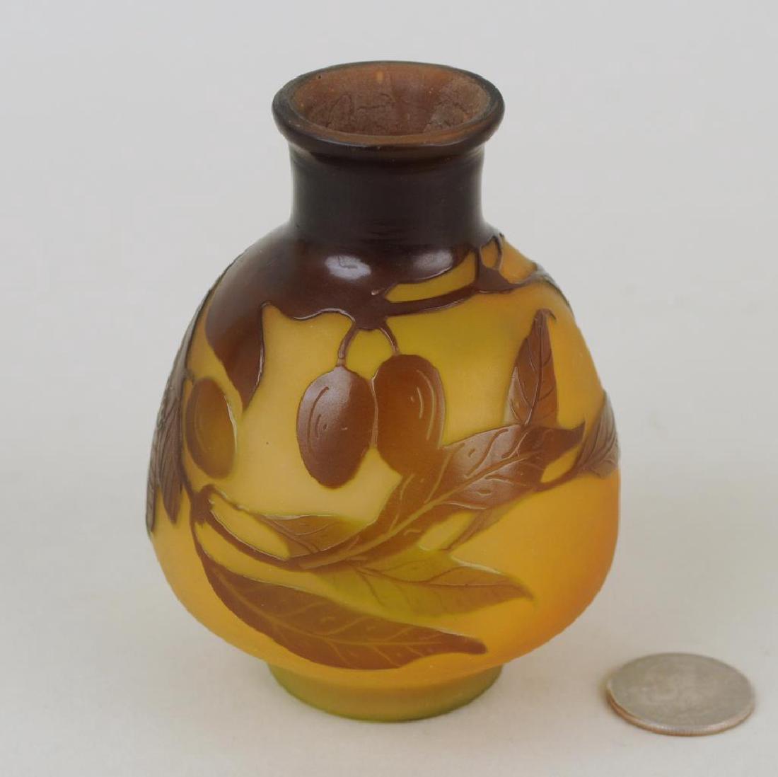 Emile Galle Small Cameo Art Glass Vase (1 of 5)