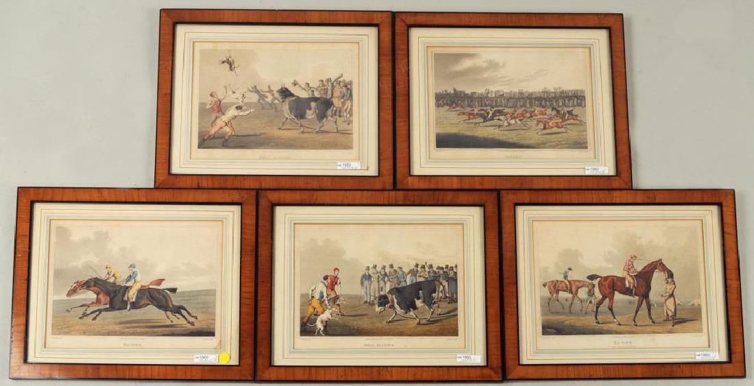 Five English Hand Colored Equestrian Prints (1 of 4)
