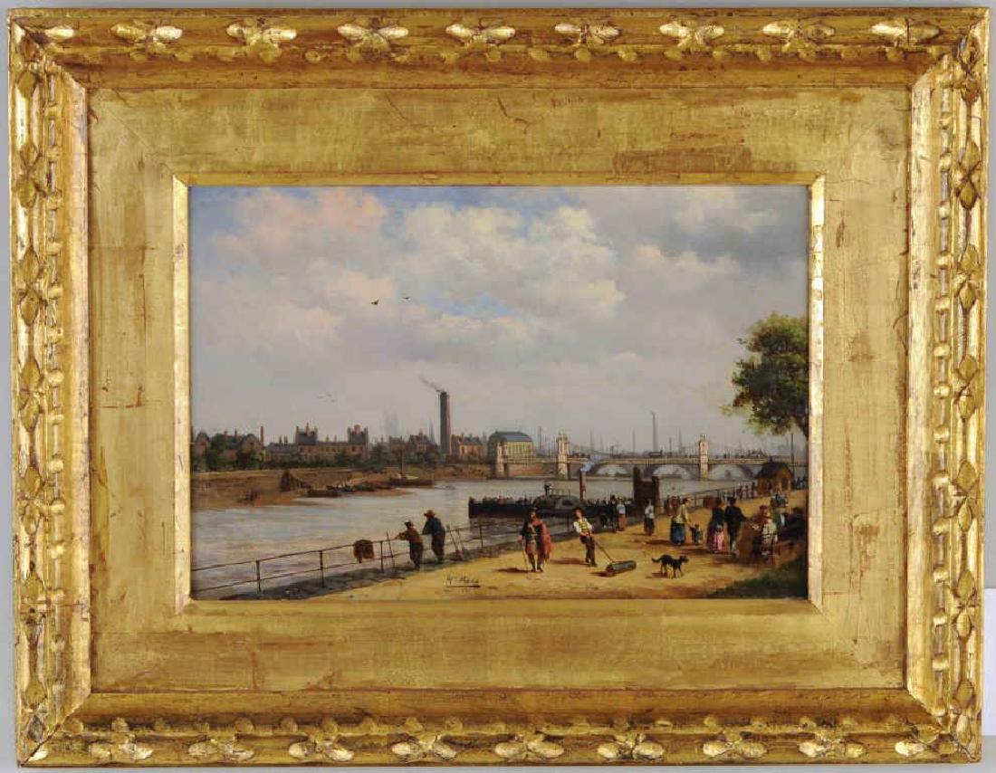 H. Maes "Chelsea Bridge From Battersea Park" O/B (1 of 5)