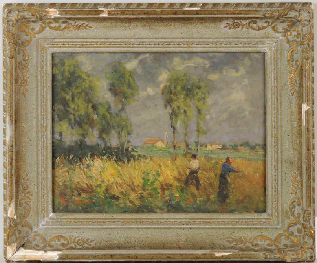 Impressionist School "In The Fields" O/P (1 of 4)