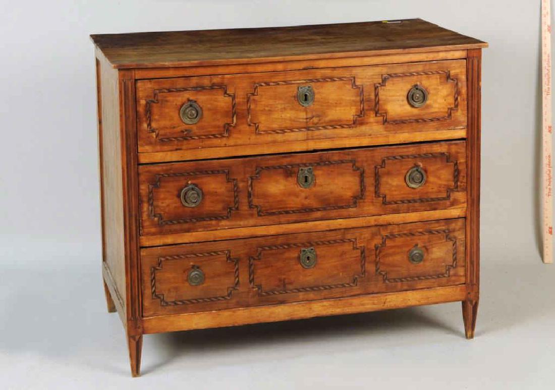 Italian Neoclassical Inlaid Fruitwood Commode (1 of 12)