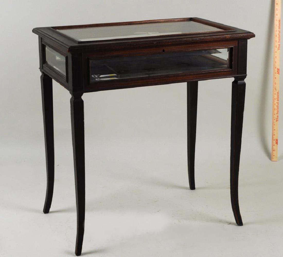 Edwardian Inlaid Mahogany Vitrine Table (1 of 7)