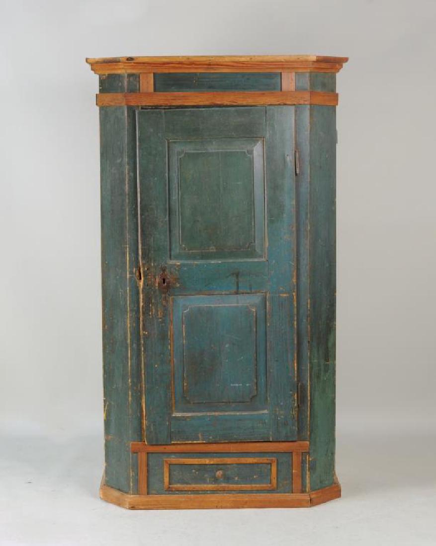 Continental Painted Pine Armoire (1 of 8)