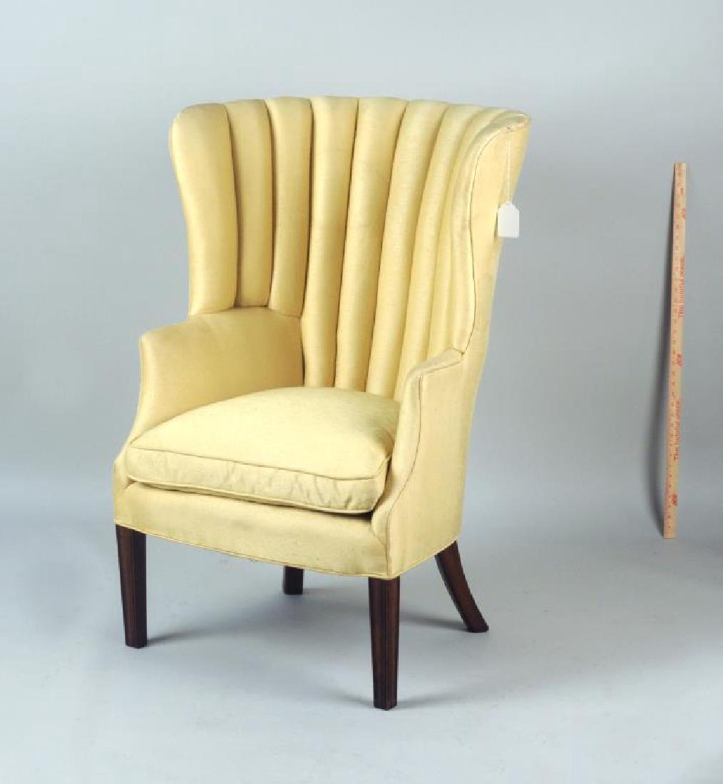 Hepplewhite Barrel Back Wing Chair (1 of 6)