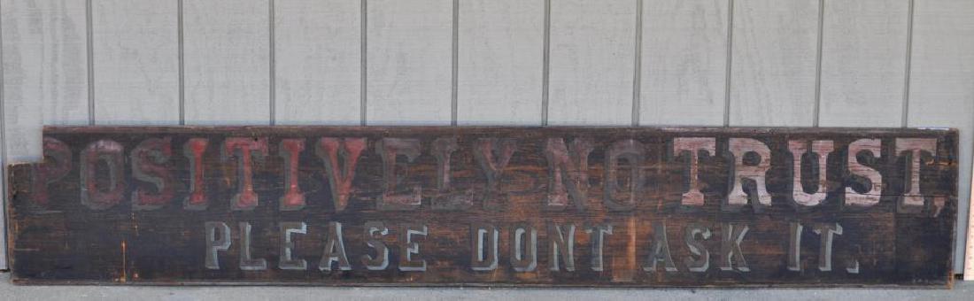 Large Painted Wood Trade Sign (1 of 4)