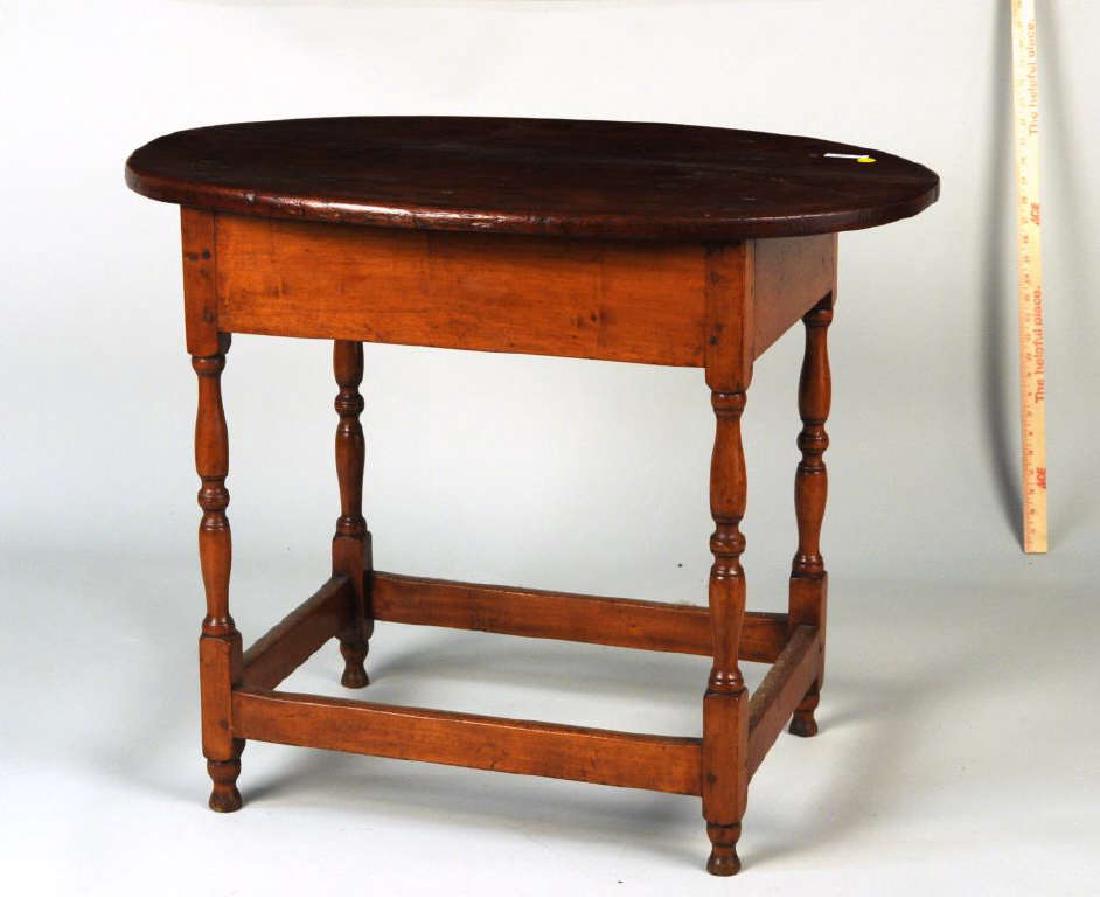 Queen Anne Pine & Maple Tavern Table (1 of 6)