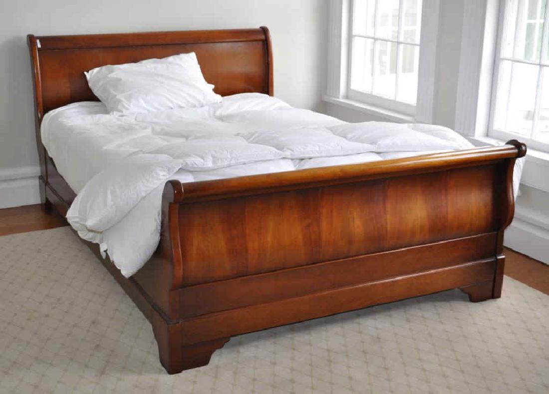 Empire Style Mahogany Sleigh Bed