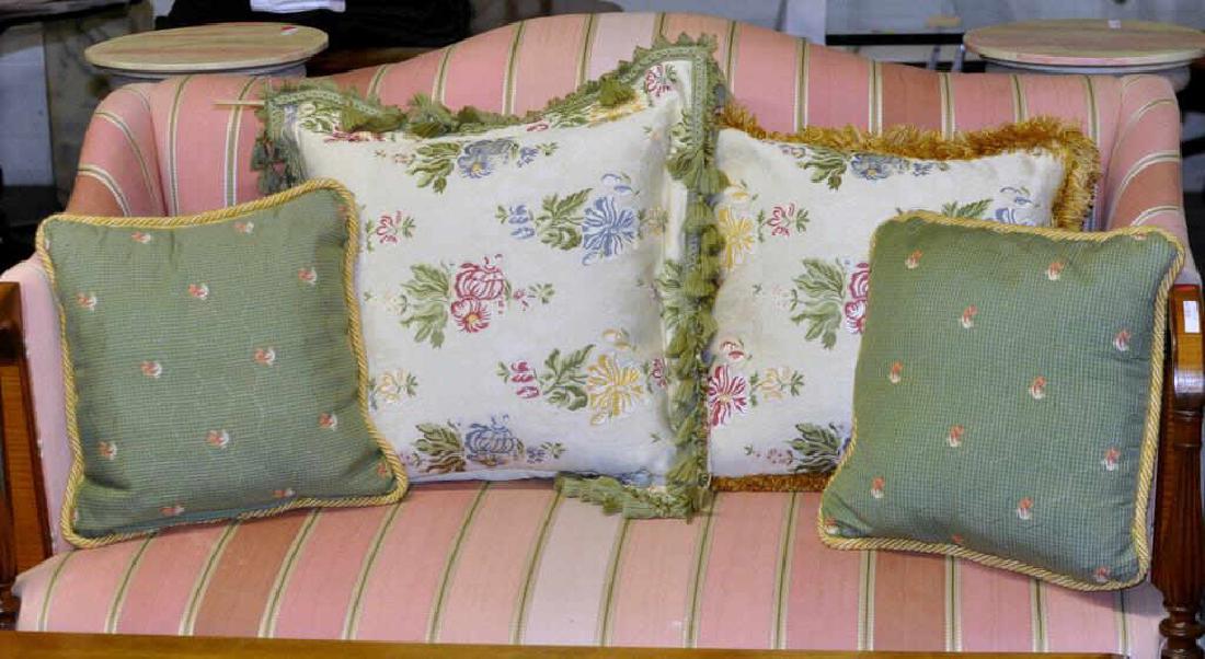 Four Embroidered Throw Pillows (1 of 3)