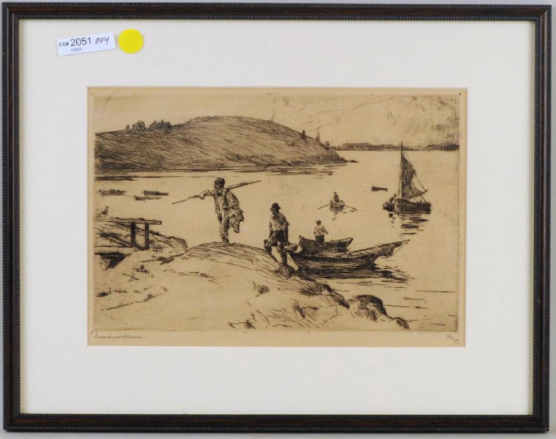Frank Benson Etching "The Landing" (1 of 5)