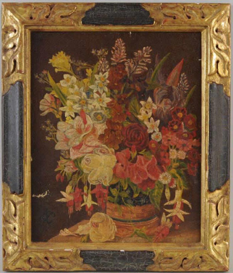 Continental "Still Life of Flower Group" O/C (1 of 4)