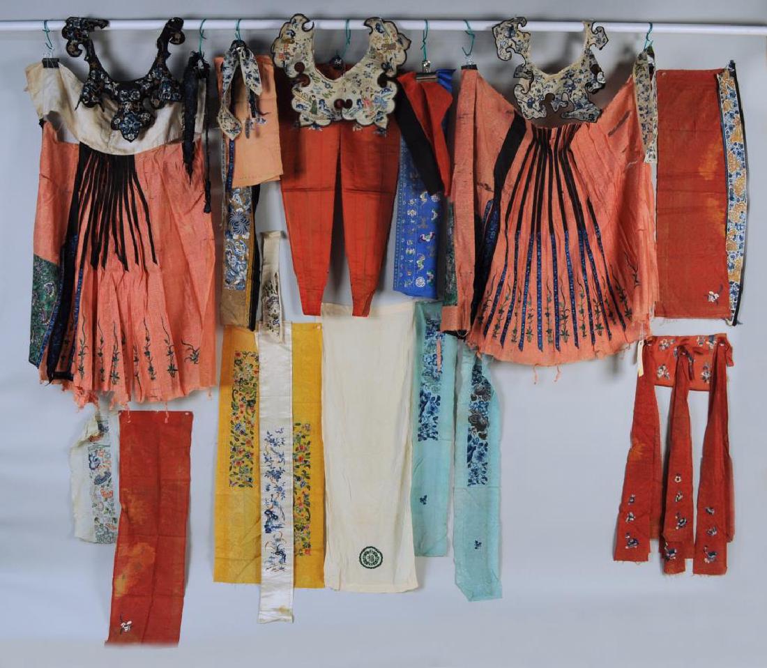 Large Estate Group Chinese Embroidered Textiles (1 of 9)