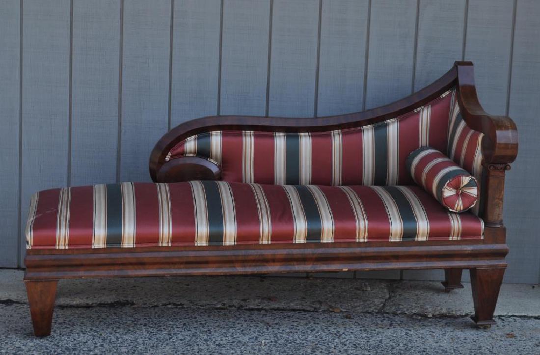 Continental Empire Figured Mahogany Recamier (1 of 12)