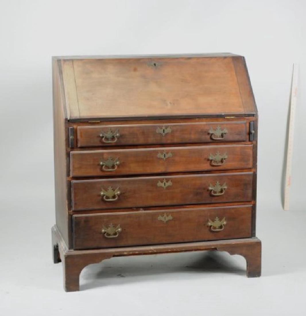 Chippendale Cherry Slant Front Desk (1 of 7)