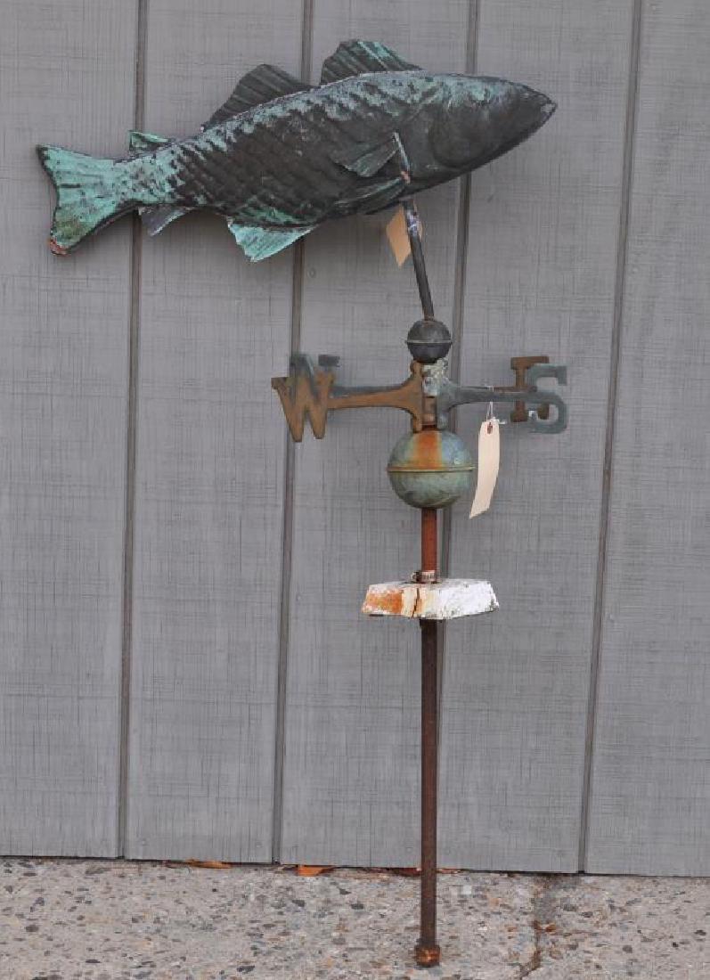 Molded Copper Fish Weathervane & Directionals (1 of 6)