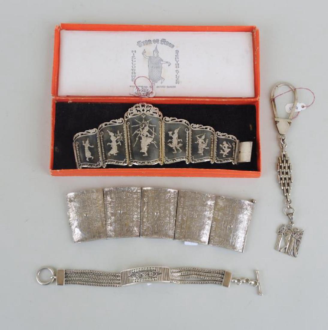Group Sterling, Silver Egyptian, Siamese Jewelry (1 of 5)