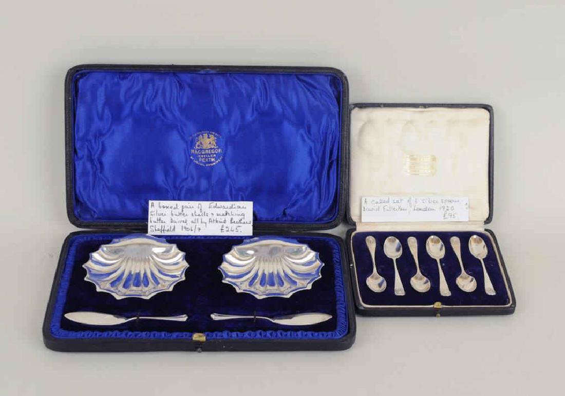 Two Cased Sets Sterling Serving Items (1 of 7)