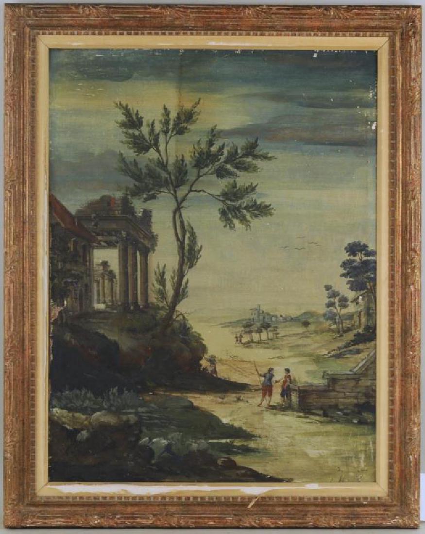 Continental School Figural Landscape (1 of 1)