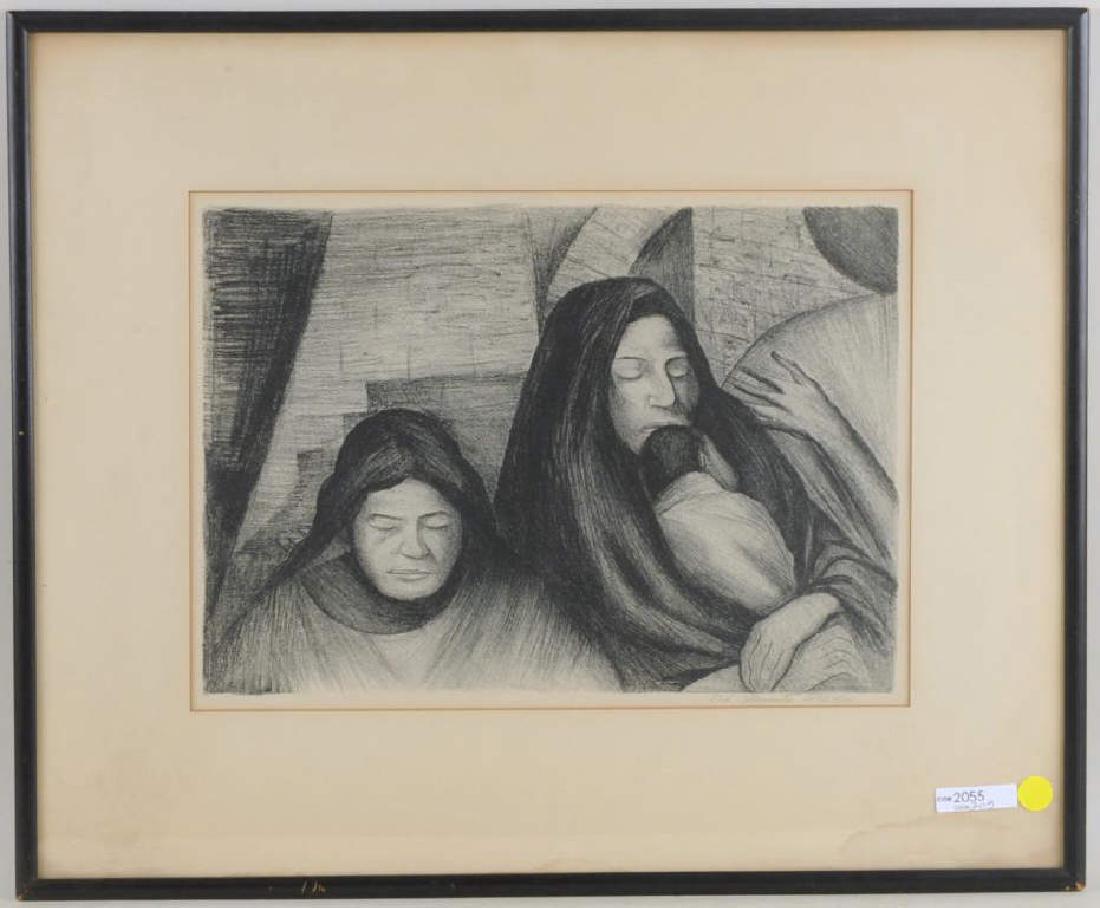 Jose Clemente Orozco Untitled Lithograph, Signed (1 of 3)