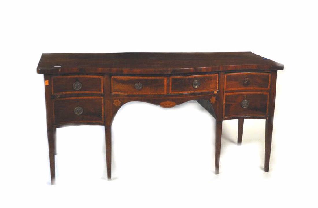 George III Inlaid Mahogany Sideboard (1 of 8)