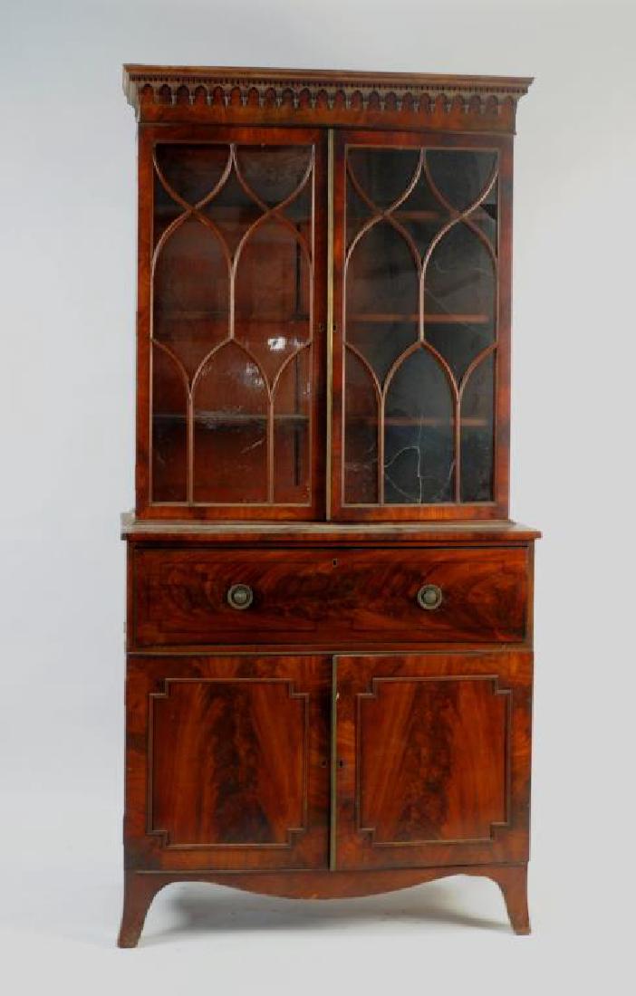 George III Mahogany Butler's Secretary (1 of 10)