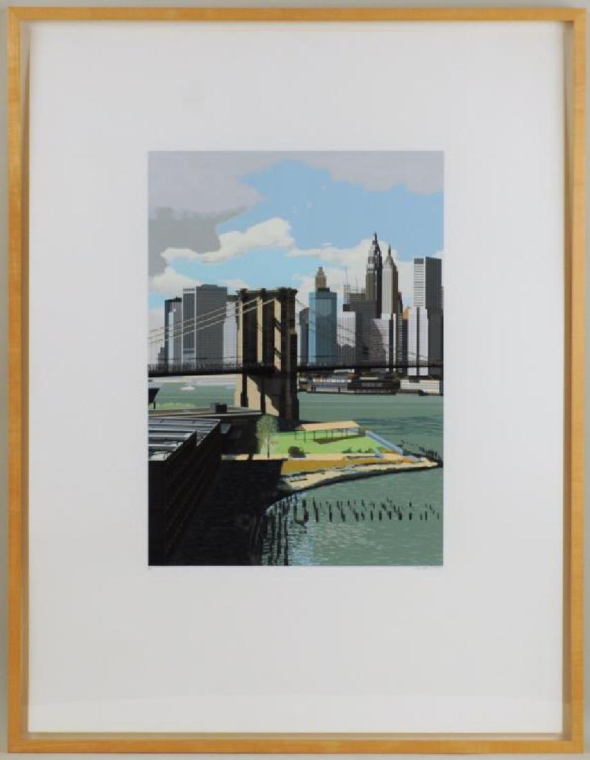 Richard Estes, Silkscreen "East River 1989" (1 of 7)