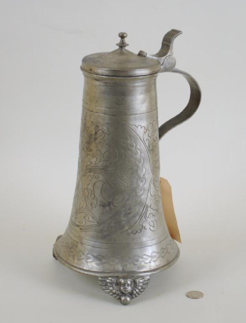 Early French Pewter Flagon (1 of 8)