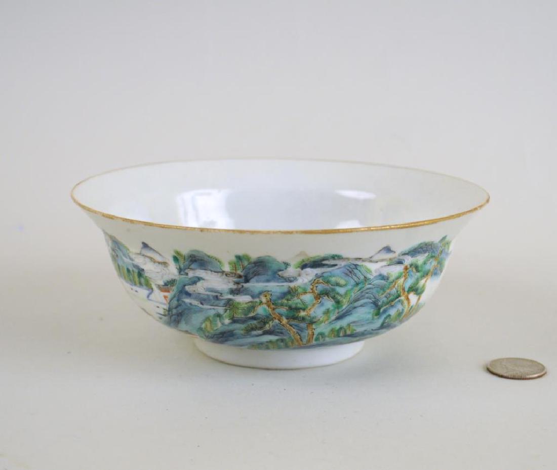 Chinese Signed Porcelain Bowl With Flared Rim (1 of 13)