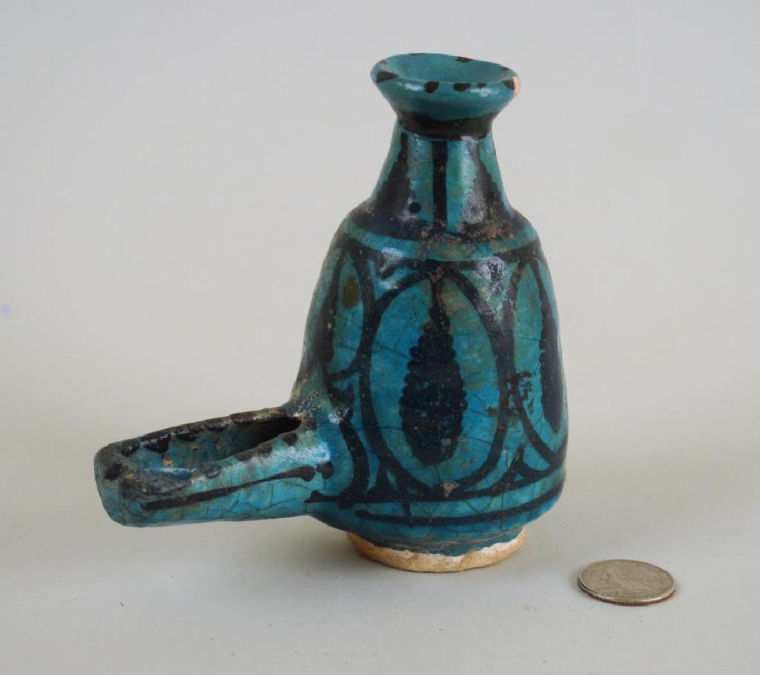 Early Persian Jug Form Glazed Pottery Ewer (1 of 6)