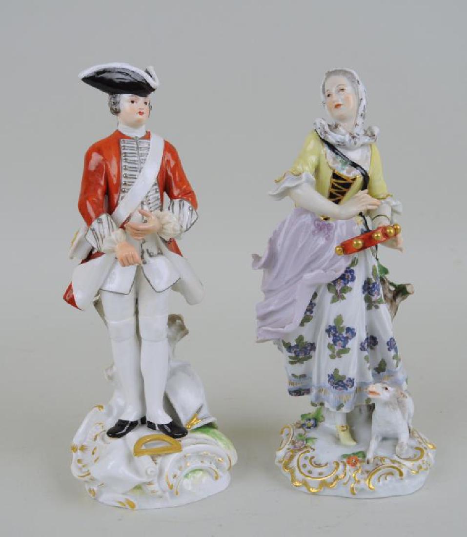 Two Meissen Porcelain Figures (1 of 4)