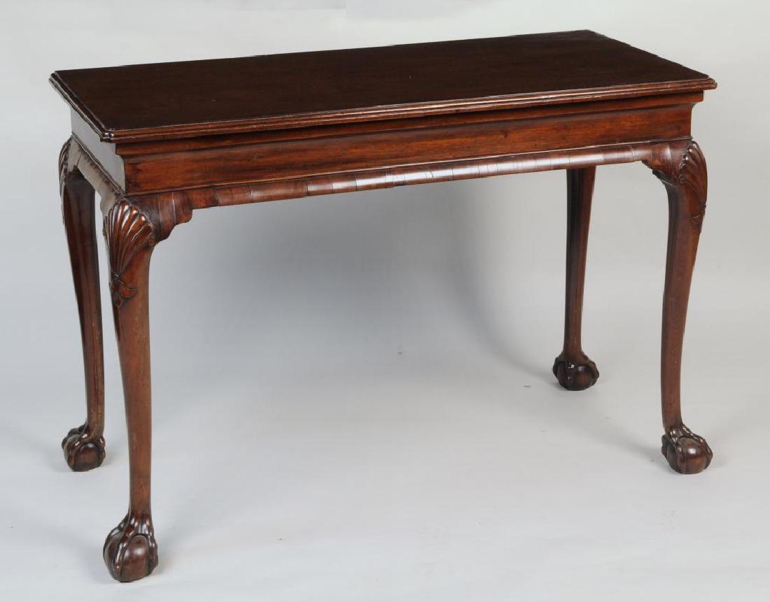 Georgian Carved Mahogany Slab Table (1 of 6)