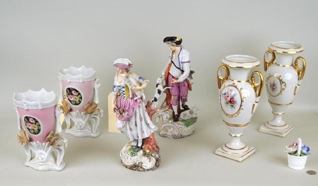 Seven Continental Porcelain Items (1 of 13)