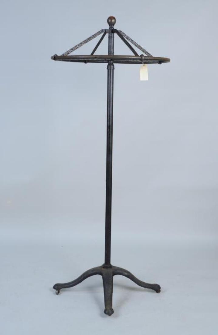 Vintage Cast Iron Revolving Round Coat Rack (1 of 4)