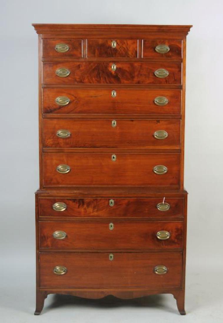 Federal Walnut Chest On Chest (1 of 7)