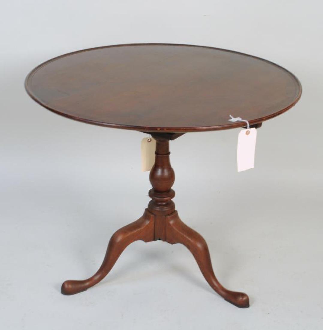 Pennsylvania Queen Anne Dish Top Walnut Tea Table (1 of 8)