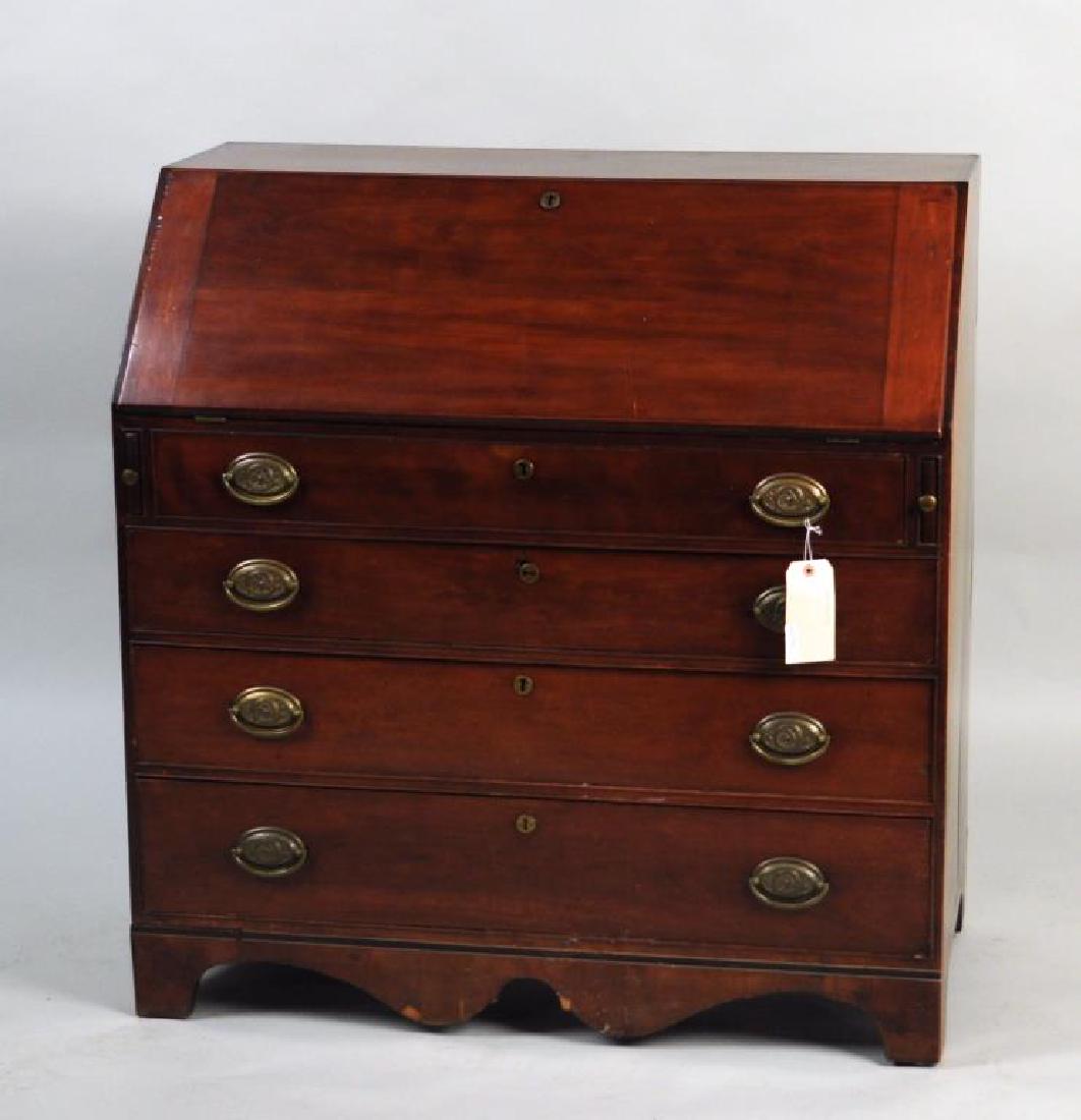 Federal Inlaid Cherry Slant Front Desk (1 of 9)