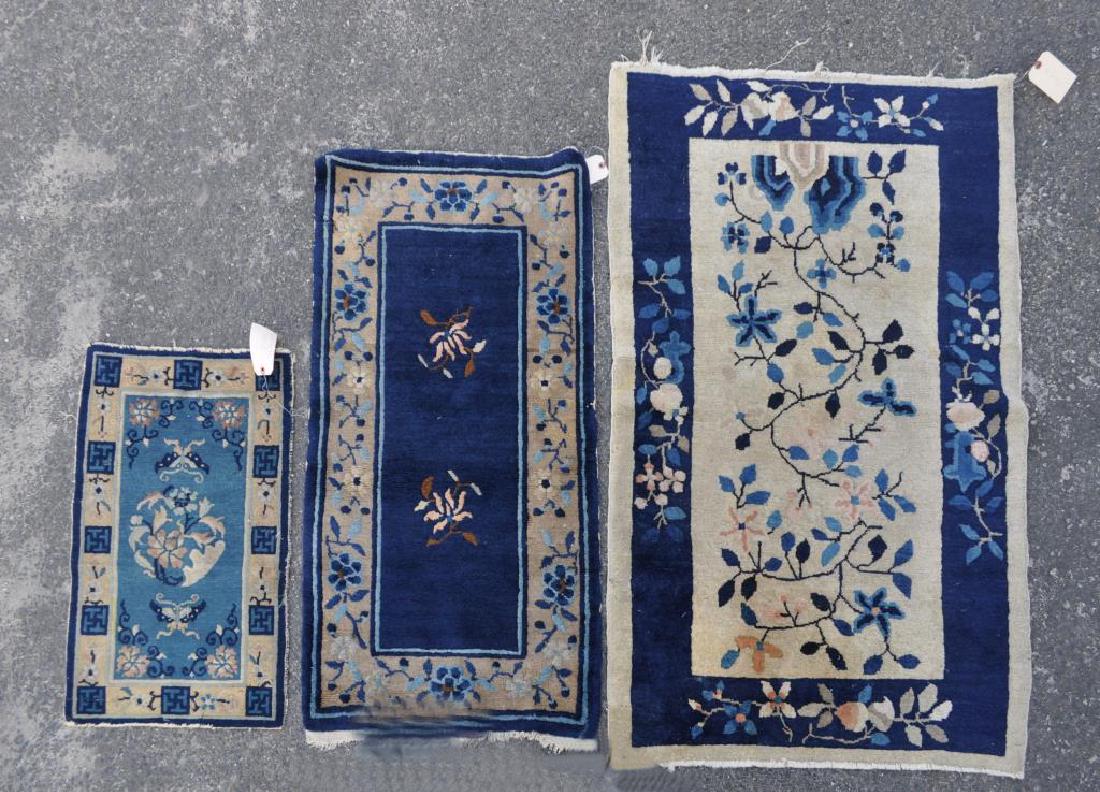 Group Three Small Chinese Rugs (1 of 3)