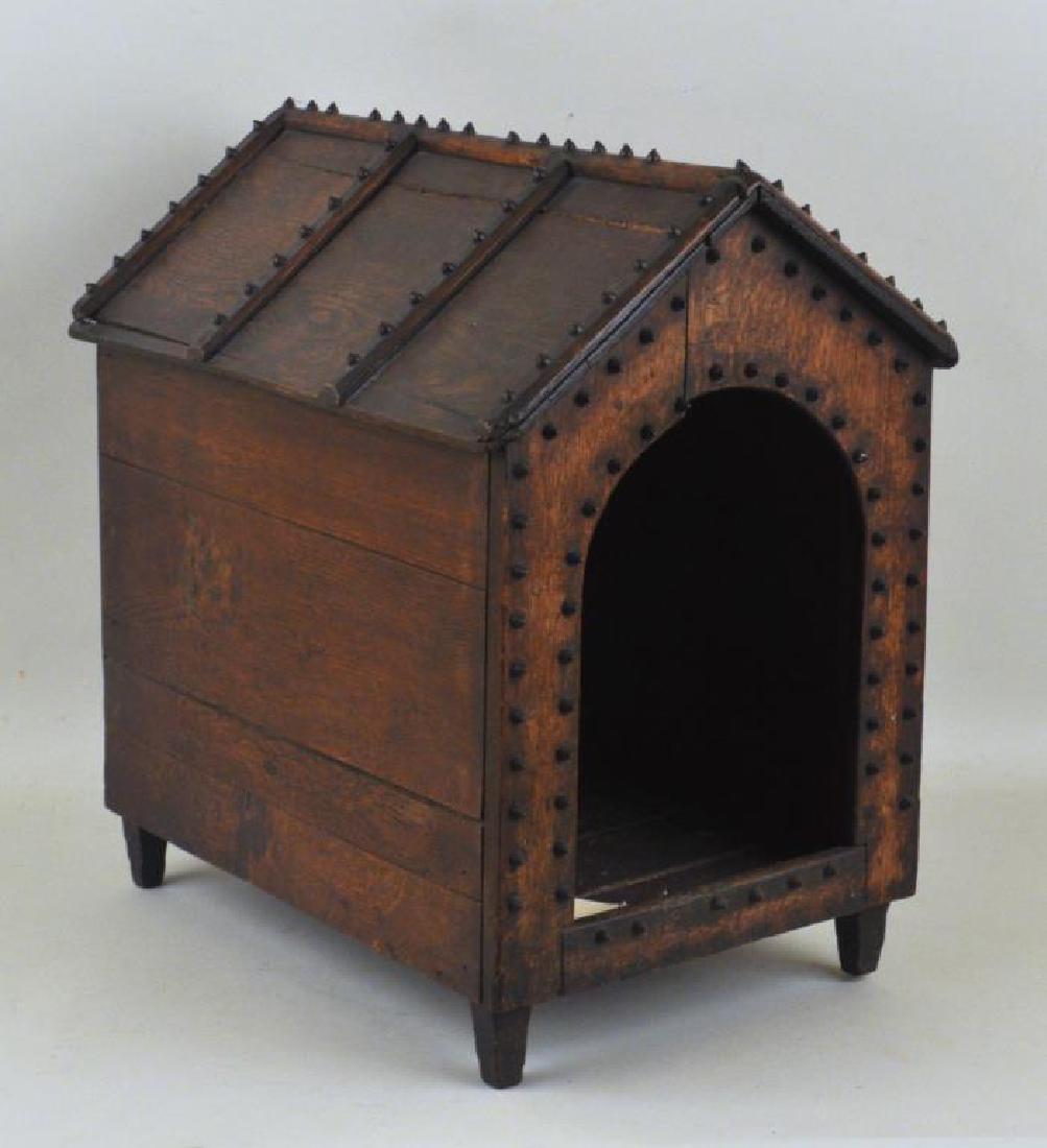 Rare Early English Iron Studded Dog House (1 of 5)