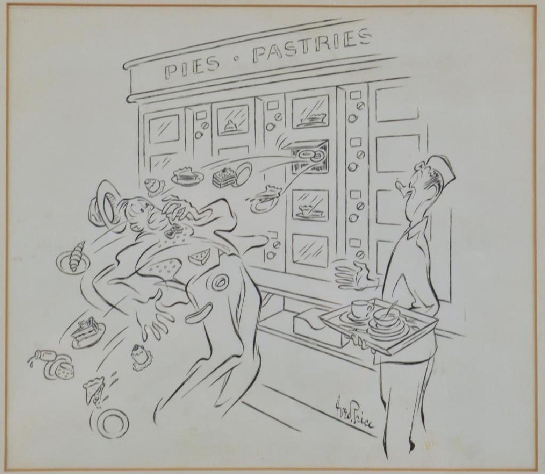 George Price Original Cartoon Ink/Paper, Signed (1 of 4)