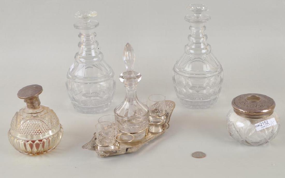 Group Five Sterling & Cut Glass Items (1 of 4)