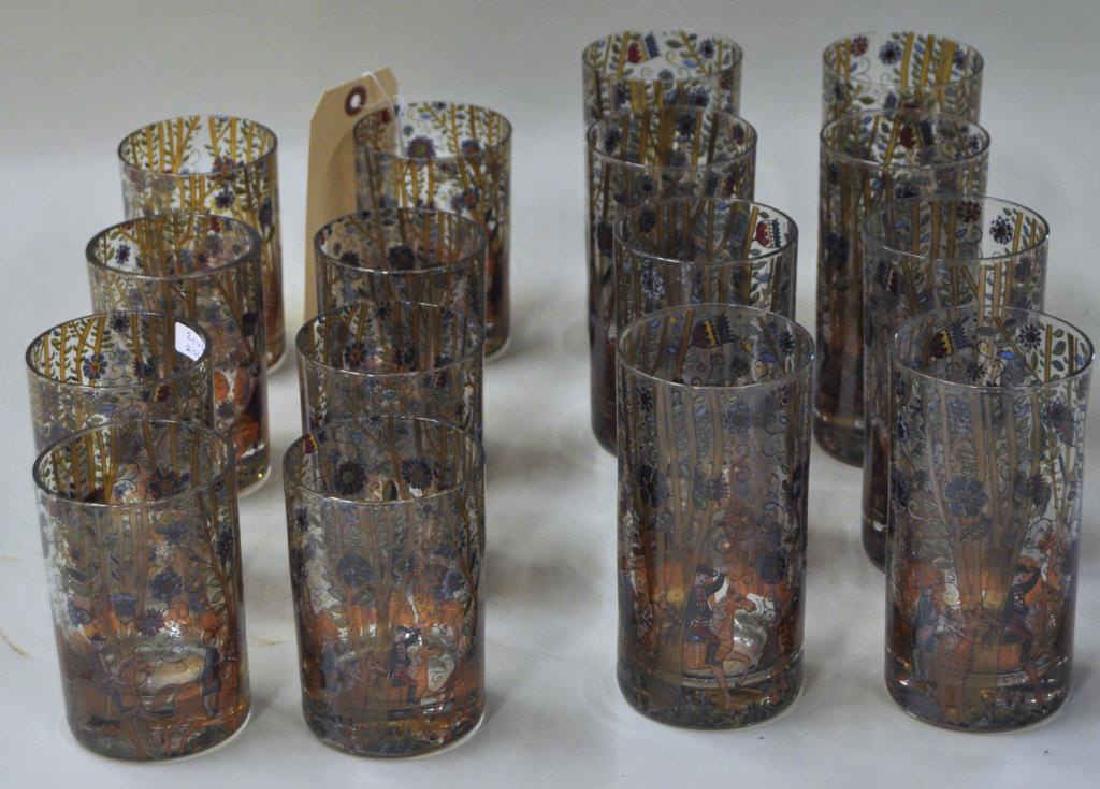 Set Sixteen West German Enameled Glasses (1 of 3)