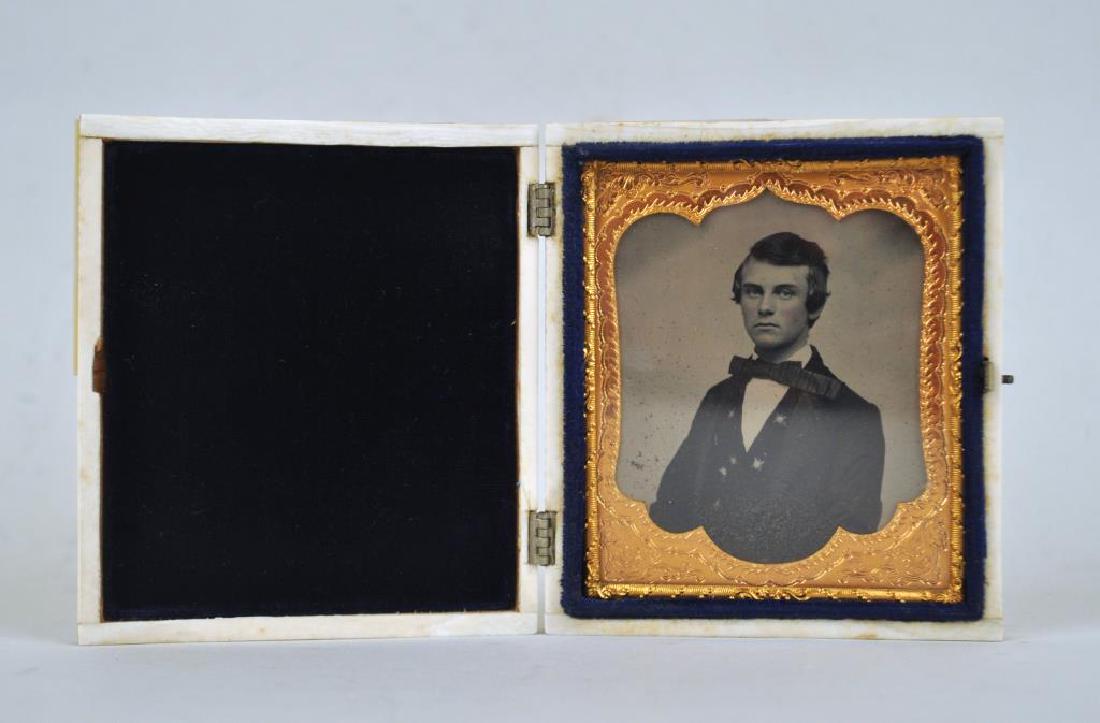 Mother of Pearl Cased Daguerreotype of Gentleman (1 of 3)