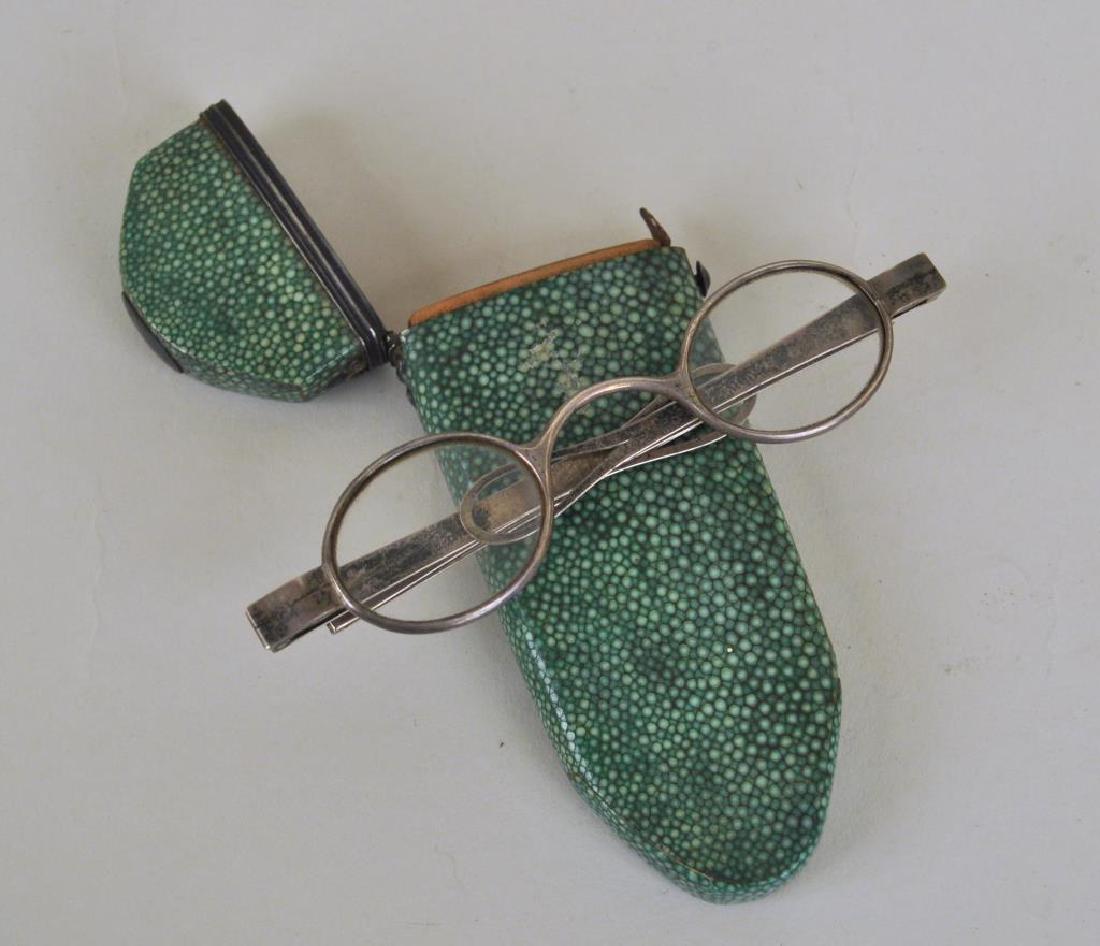 Pair 18th Century English Sterling Spectacles (1 of 5)