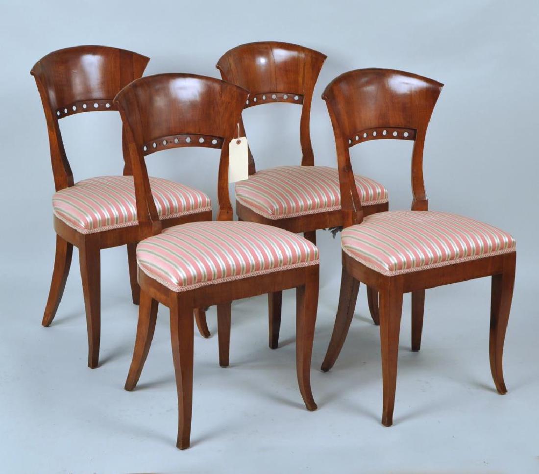 Set Four Biedermeier Side Chairs (1 of 5)